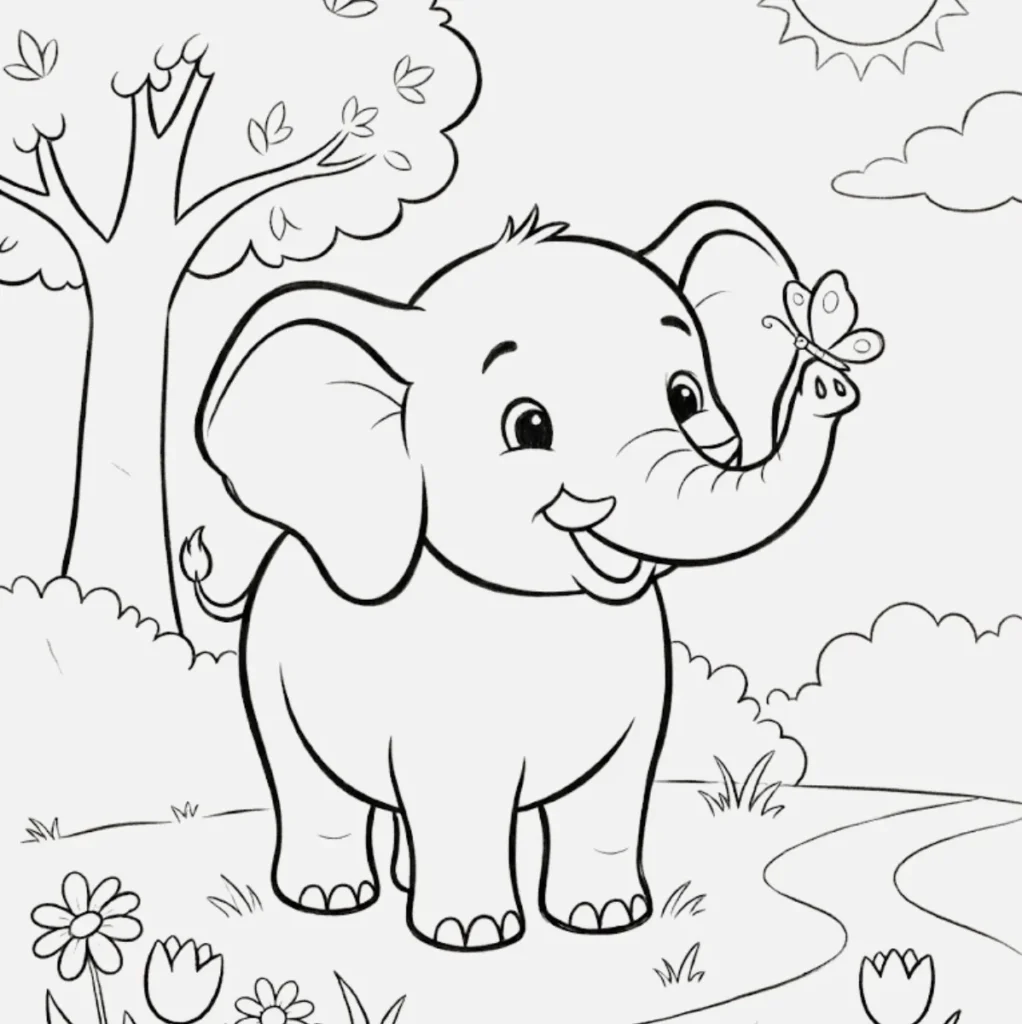 Baby Elephant Drawing