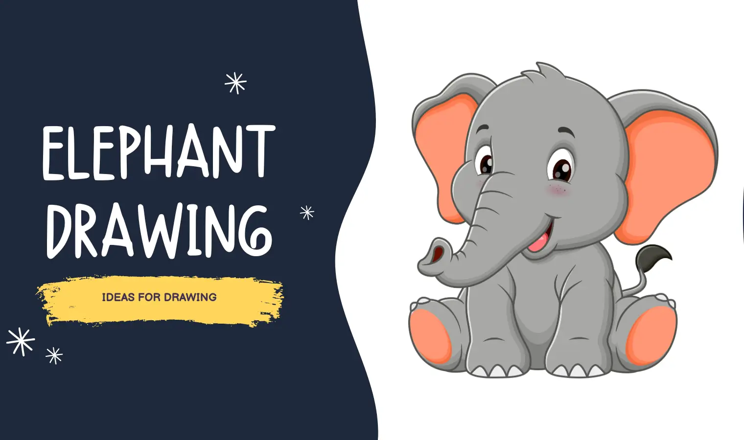 Easy Elephant Drawing Ideas That Anyone Can Draw
